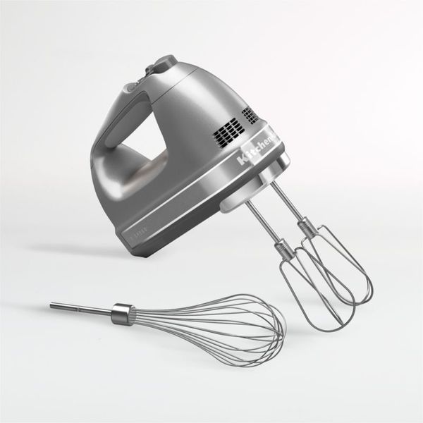 Handheld electric mixer for making the cream cheese swirl