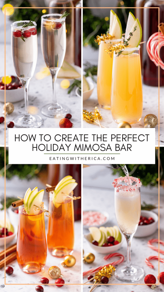 How to set up a Holiday Mimosa Bar final promotion graphics #eatingwitherica
