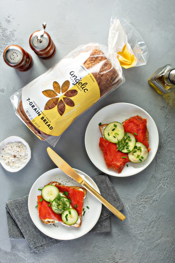 Another variant of Almond Butter Banana Toast in 2 servings