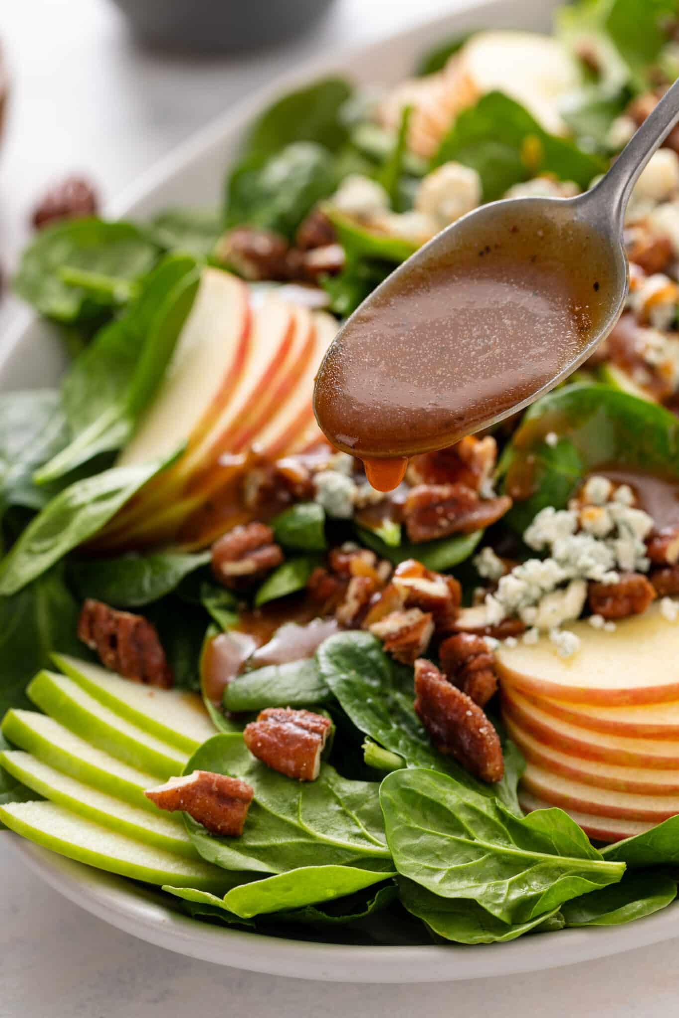 The Perfect Winter Salad apples are assembled