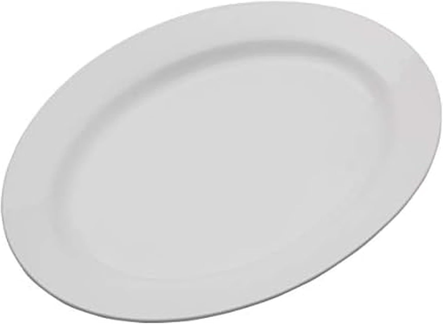 Large white oval porcelain serving platter