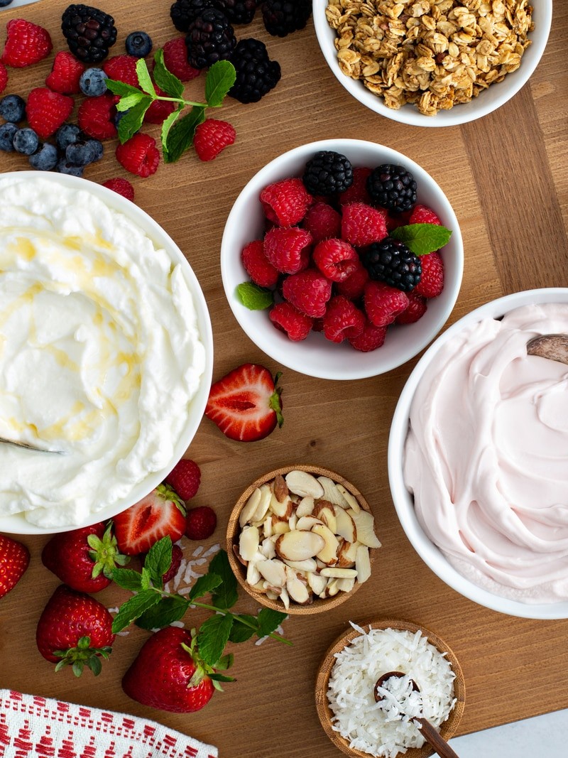 Greek yogurt bowls