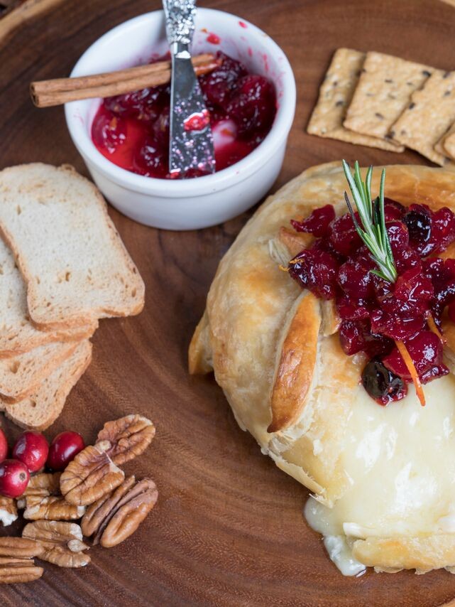 Recipe: Baked Brie with Orange Zest Cranberry Sauce