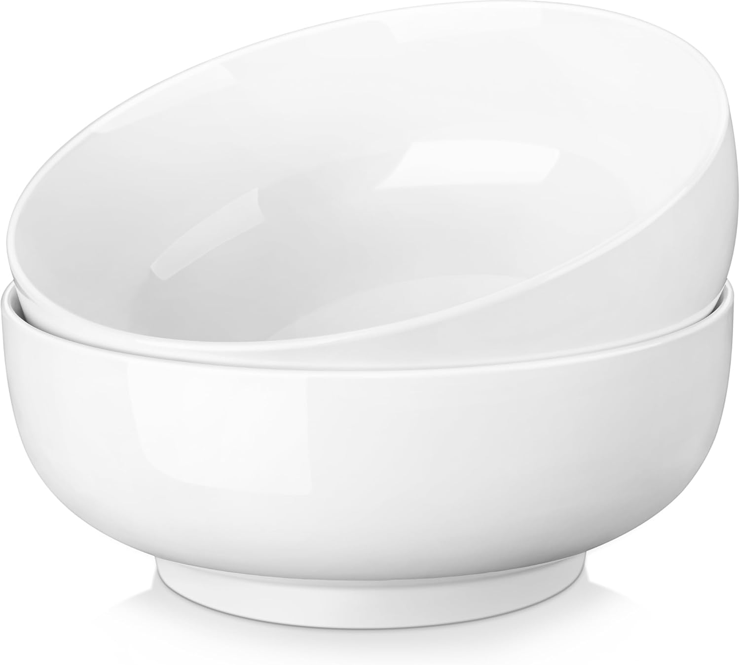 Large white ceramic serving bowls for Reindeer Chow