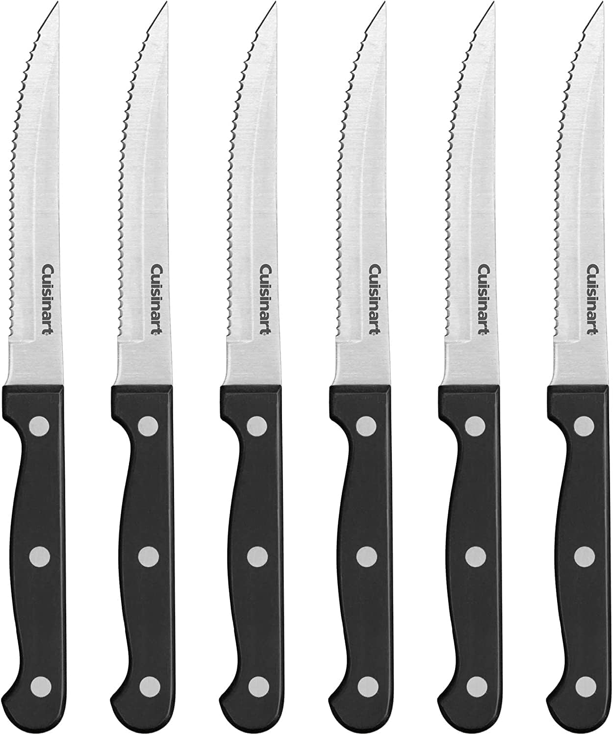 Cuisinart six-piece stainless steel steak knife set