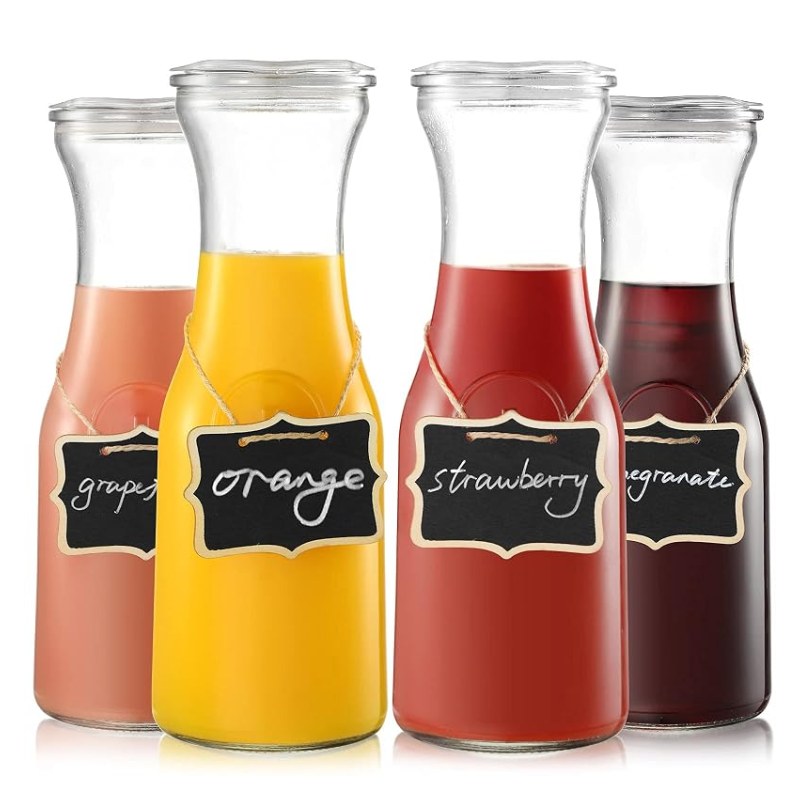 Glass Carafes with Lids