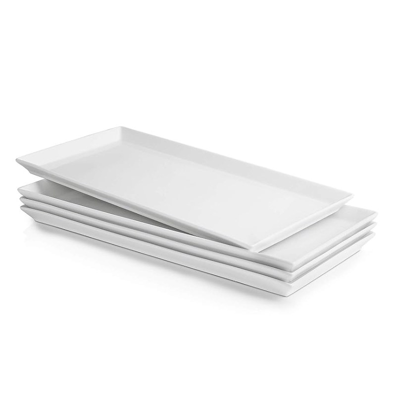 White Porcelain Serving Platters